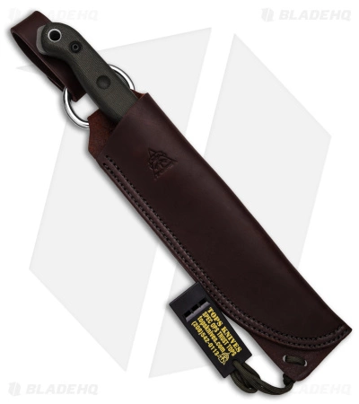 TOPS Knives Brush Wolf Fixed Blade Knife Green Canvas Micarta (6.5" Tungsten) 5 TOPS Knives Brush Wolf Fixed Blade Knife Green Canvas Micarta (6.5" Tungsten) - Image 3