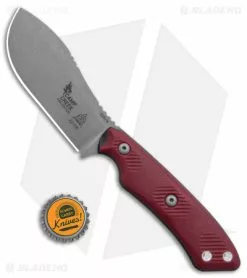 TOPS Knives Camp Creek Fire Edition Fixed Blade Knife Red G-10 (4.3" Tumbled) -Avokelavavat Sales Store TOPS Knives Camp Creek Fixed Blade Red G 10 Tumbled BHQ 107008 jr bottlecap
