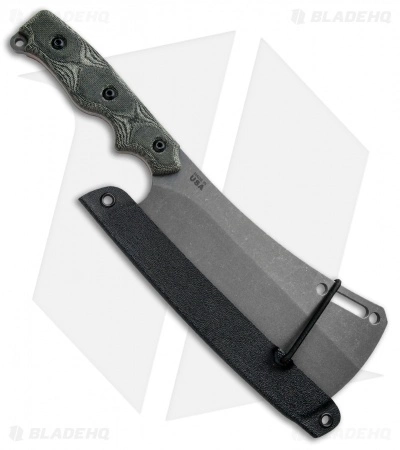 TOPS Knives El Chappo Cleaver Fixed Blade Knife Black Micarta (6" Acid SW) 5 TOPS Knives El Chappo Cleaver Fixed Blade Knife Black Micarta (6" Acid SW) - Image 3
