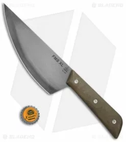 TOPS Knives Frog Market Special XL Knife Green Micarta (7.5" Black River) FMSXL -Avokelavavat Sales Store TOPS Knives Frog Market Special XL Green Micarta Black River FMS XL BHQ 71330 jr bottlecap