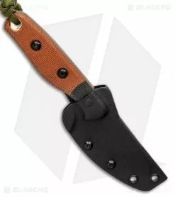 TOPS Knives Hornero Fixed Blade Knife Tan/Black Canvas Micarta (3" Black) -Avokelavavat Sales Store TOPS Knives Hornero Fixed Blade Knife Tan Black Canvas Micarta 3 Black BHQ 123462 LS Sheath