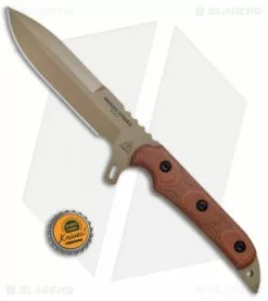 TOPS Knives Missile Strike Fixed Blade Knife Tan Canvas Micarta (6" Tan) -Avokelavavat Sales Store TOPS Knives Missile Strike Tan Canvas Micarta Tan BHQ 76246 jr bottlecap