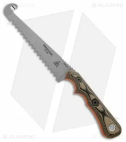 TOPS Knives Muley Combo W/ Leather Sheath (Skinner & Saw) MCMB-01 -Avokelavavat Sales Store TOPS Knives Muley Saw Gut Hook Fixed Blade G 10 SW BHQ 174979 jr 2