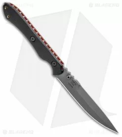 TOPS Knives Rapid Strike S/E Fixed Blade Knife Black G-10 (4.1" Black SW) -Avokelavavat Sales Store TOPS Knives Rapid Strike Black G 10 Black SW BHQ 95458 jr spine