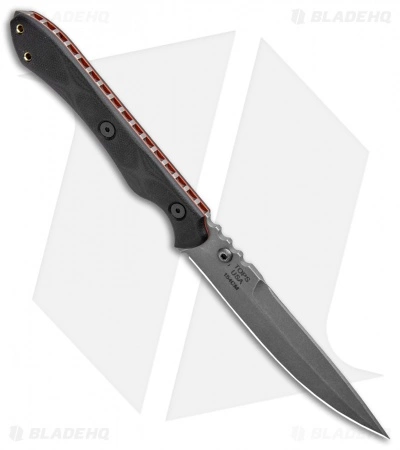 TOPS Knives Rapid Strike D/E Fixed Blade Knife Black G-10 (4.1" Black SW) 4 TOPS Knives Rapid Strike D/E Fixed Blade Knife Black G-10 (4.1" Black SW) - Image 2