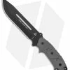 TOPS Knives Steel Eagle Large 107E Fixed Blade Knife (7" Black Plain)