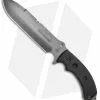 TOPS Knives Tahoma D/E Field Knife Black Canvas Micarta (8.3" Gray) TAHO-BC