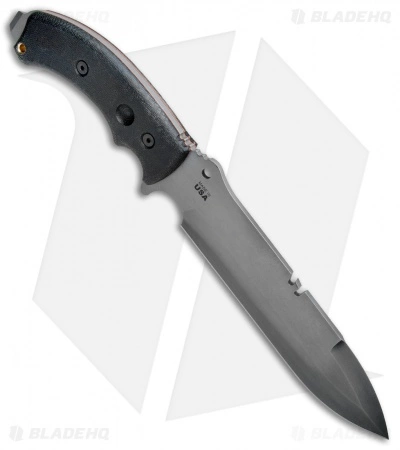 TOPS Knives Tahoma S/E Field Knife Black Canvas Micarta (8.3" Gray) TAHO-BCTNS 4 TOPS Knives Tahoma S/E Field Knife Black Canvas Micarta (8.3" Gray) TAHO-BCTNS - Image 2