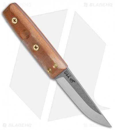 TOPS Knives Tanimboca Puukko Knife Tan Canvas Micarta (3.6" Satin) 4 TOPS Knives Tanimboca Puukko Knife Tan Canvas Micarta (3.6" Satin) - Image 2