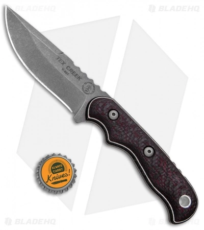 TOPS Knives Tex Creek Hunter 20th Anniversary Knife Fixed Blade (4.25" SW) 6 TOPS Knives Tex Creek Hunter 20th Anniversary Knife Fixed Blade (4.25" SW) - Image 4