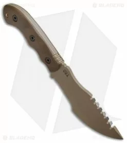 TOPS Knives Tom Brown Tracker #2 Fixed Blade Knife (4.875" Coyote Tan) -Avokelavavat Sales Store TOPS Knives Tom Brown Tracker 2 TPTBT02TAN BHQ 50015 jr spine