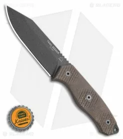 TOPS Knives Trail Seeker Fixed Blade Knife Green Canvas Micarta (4.5" Black) -Avokelavavat Sales Store TOPS Knives Trail Seeker Fixed Blade Knife Green Canvas Micarta 4.5 black BHQ 117542 LS Bottlecap