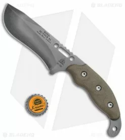 TOPS Knives Wind Runner XL SRE Fixed Blade Green Micarta (5.2" Black River Wash) -Avokelavavat Sales Store TOPS Knives Wind Runner XL SRE Green Micarta Black River Wash WDR XL BHQ 76919 jr bottlecap