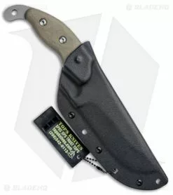 TOPS Knives Wind Runner XL SRE Fixed Blade Green Micarta (5.2" Black River Wash) -Avokelavavat Sales Store TOPS Knives Wind Runner XL SRE Green Micarta Black River Wash WDR XL BHQ 76919 jr sheath