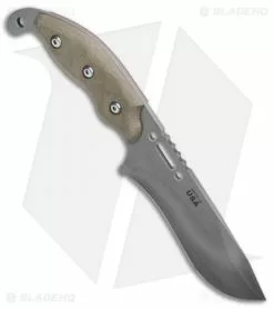 TOPS Knives Wind Runner XL SRE Fixed Blade Green Micarta (5.2" Black River Wash) -Avokelavavat Sales Store TOPS Knives Wind Runner XL SRE Green Micarta Black River Wash WDR XL BHQ 76919 jr spine