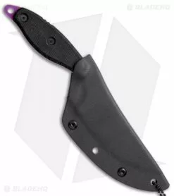 TOPS Knives Lioness Elite Fixed Blade Knife Black G-10 (4.125" Purple) LION-ELT -Avokelavavat Sales Store TOPS Lioness Rockies Black Purple LION ELT BHQ 50229 jr SHEATH 2