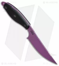 TOPS Knives Lioness Elite Fixed Blade Knife Black G-10 (4.125" Purple) LION-ELT -Avokelavavat Sales Store TOPS Lioness Rockies Black Purple LION ELT BHQ 50229 jr spine 2