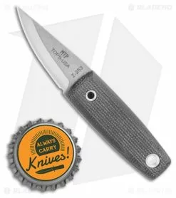 TOPS Knives TOPS Mini Tanimboca Puukko Fixed Blade Neck Knife Micarta (1.625" Gray) -Avokelavavat Sales Store TOPS Mini Tanimbocca Puukko MPUK01 BHQ 116687 LS Bottlecap