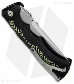 Brian Tighe Custom Tighe Fighter Drop Point Automatic Glow Pattern (3.9" Polish) -Avokelavavat Sales Store Tighe Fighter DP Glow BHQ 49242 jr side