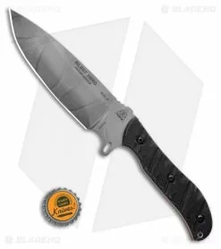 TOPS Knives Silent Hero Fixed Blade Knife Black Micarta (6.5" Camo 1095) -Avokelavavat Sales Store Tops Knives Silent Hero Fixed Blade Knife Black Micarta Camo BHQ 97482 ns bottlecap