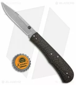 Trash Panda Knives Kit Slip Joint Lightning Strike Carbon Fiber (3.5" Stonewash) -Avokelavavat Sales Store Trash Panda Knives Kitt SJ LSCF BHQ 86368 jr bottlecap