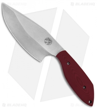 Trash Panda Knives Panda-1 Fixed Blade Knife Red G-10 (5.75" Stonewash) 3 Trash Panda Knives Panda-1 Fixed Blade Knife Red G-10 (5.75" Stonewash)