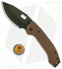 Trouble Blades Custom Full Size Mofo Knife 911 Tan Ti (3.75" Dark Green) -Avokelavavat Sales Store Trouble Blades Custom Full Size Mofo 911 Tan Ti Dark Green BHQ 102035 jr bottlecap