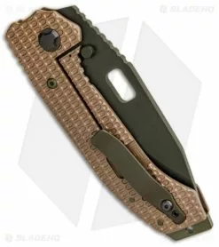 Trouble Blades Custom Full Size Mofo Knife 911 Tan Ti (3.75" Dark Green) -Avokelavavat Sales Store Trouble Blades Custom Full Size Mofo 911 Tan Ti Dark Green BHQ 102035 jr side
