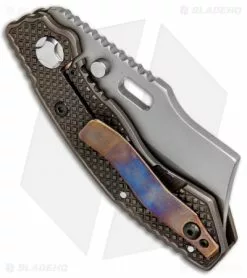 Trouble Blades Custom Lil Debt Collector Cleaver Knife Dgrip Ti (3" Cruwear) -Avokelavavat Sales Store Trouble Blades Custom Lil Debt Collector Cleaver Dgrip Ti Cruwear BHQ 84397 jr side