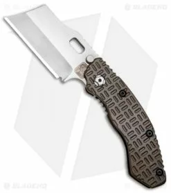 Trouble Blades Custom Lil Debt Collector Cleaver Knife Tron Ti (Satin SpecWear)