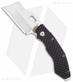 Trouble Blades Custom Lil Debt Collector Frame Lock Knife Black Ti. (3.00")