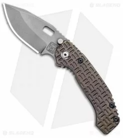 Trouble Blades Custom Lil Mofo Frame Lock Knife Tron Flame Ti (3" Stonewashed)