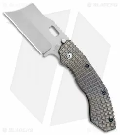 Trouble Blades Custom Debt Collector L Knife Frag Ti #023 (3.75" CruWear)