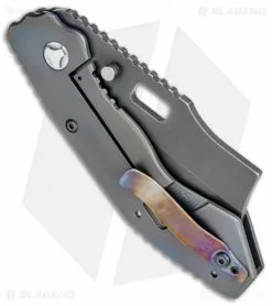 Trouble Blades Custom Debt Collector L Knife Frag Ti #006 (3.75" CruWear Black) 8 Trouble Blades Custom Debt Collector L Knife Frag Ti #006 (3.75" CruWear Black) -Avokelavavat Sales Store Trouble Blades DC L Frag BW BHQ 79327 jr side