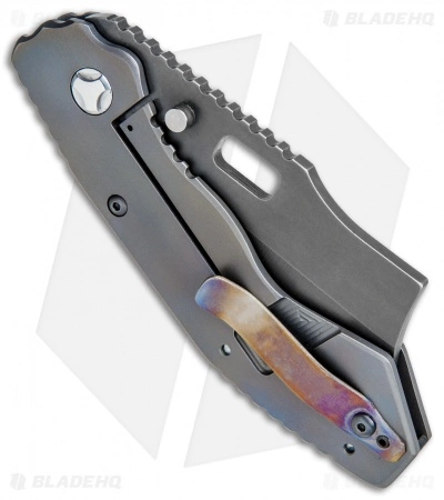 Trouble Blades Custom Debt Collector L Knife Frag Ti #006 (3.75" CruWear Black) 5 Trouble Blades Custom Debt Collector L Knife Frag Ti #006 (3.75" CruWear Black) - Image 3