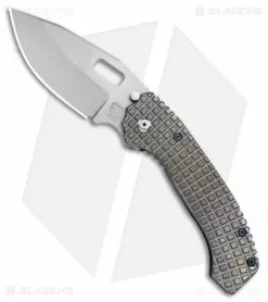 Trouble Blades Custom Mofo L Knife Frag Ti #007 (4.125" CruWear Swedge)
