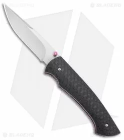 Tuch Knives Sparrowhawk D/A Automatic Knife Carbon Fiber/Purple (2.8" Mirror)