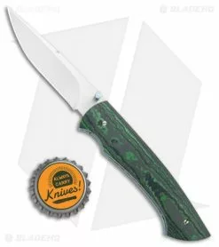 Tuch Knives Sparrowhawk D/A Automatic Knife Fat Carbon Green (2.75" Mirror) -Avokelavavat Sales Store Tuch Knives Sparrowhawk DA Fat Carbon Green Mirror BHQ 108584 jr bottlecap