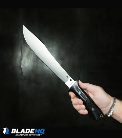 Spyderco Lum Darn Dao Flash Batch Fixed Blade Black G-10 (9.8" Satin) FB41GP 7 Spyderco Lum Darn Dao Flash Batch Fixed Blade Black G-10 (9.8" Satin) FB41GP - Image 5