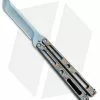 VMX Vallotton/Maverick Custom Balisong Knife Vulcan Ti (4.25" Blued Damascus)