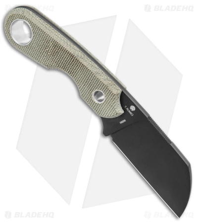 Viper Knives Berus Fixed Blade Knife Sheepsfoot Green Micarta (2.6" DLC) 4 Viper Knives Berus Fixed Blade Knife Sheepsfoot Green Micarta (2.6" DLC) - Image 2