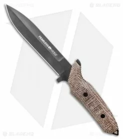 Viper Knives Fearless Fixed Blade Knife Natural Micarta (6" Black)