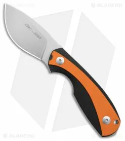 Viper Lille1 GBO Fixed Blade Knife Black/Orange G10 (2.8" Stonewash)