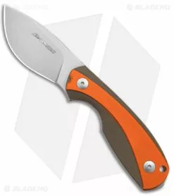 Viper Lille1 GGO Fixed Blade Knife Green/Orange G-10 (2.8" Stonewash)