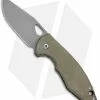 Vox Knives VoxKnives Custom FX Folding Knife Green Titanium W/ Bronze Backspacer (2.75" SW) -Avokelavavat Sales Store Vox Knives Custom FX Folding Green Ti Bronze Backspacker SW BHQ 99258 jr
