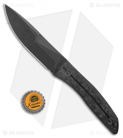 WE Knife Co. Reazio Fixed Blade Knife Shred CF (4.15" Black Stonewash) 921B 6 WE Knife Co. Reazio Fixed Blade Knife Shred CF (4.15" Black Stonewash) 921B - Image 4