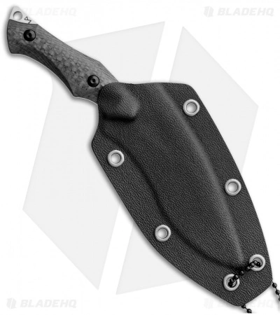 WE Knife Co. Vaquita Fixed Blade Mini Kukri Neck Knife CF (3.2" Black SW) 807B 5 WE Knife Co. Vaquita Fixed Blade Mini Kukri Neck Knife CF (3.2" Black SW) 807B - Image 3