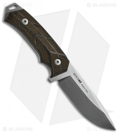 WOOX Rock62 Fixed Blade Knife Engraved Walnut Wood (4.5" Stonewash) 3 WOOX Rock62 Fixed Blade Knife Engraved Walnut Wood (4.5" Stonewash)