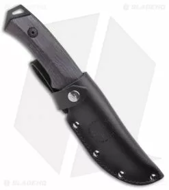 WOOX Rock62 Fixed Blade Knife Phantom Black Walnut Wood (4.5" Black) -Avokelavavat Sales Store WOOX Rock 62 Phantom Fixed Blade Black BHQ 135525 jr sheath