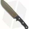 Wander Tactical Dimorphodon Fixed Blade Knife Black Micarta (8.5" FDE)